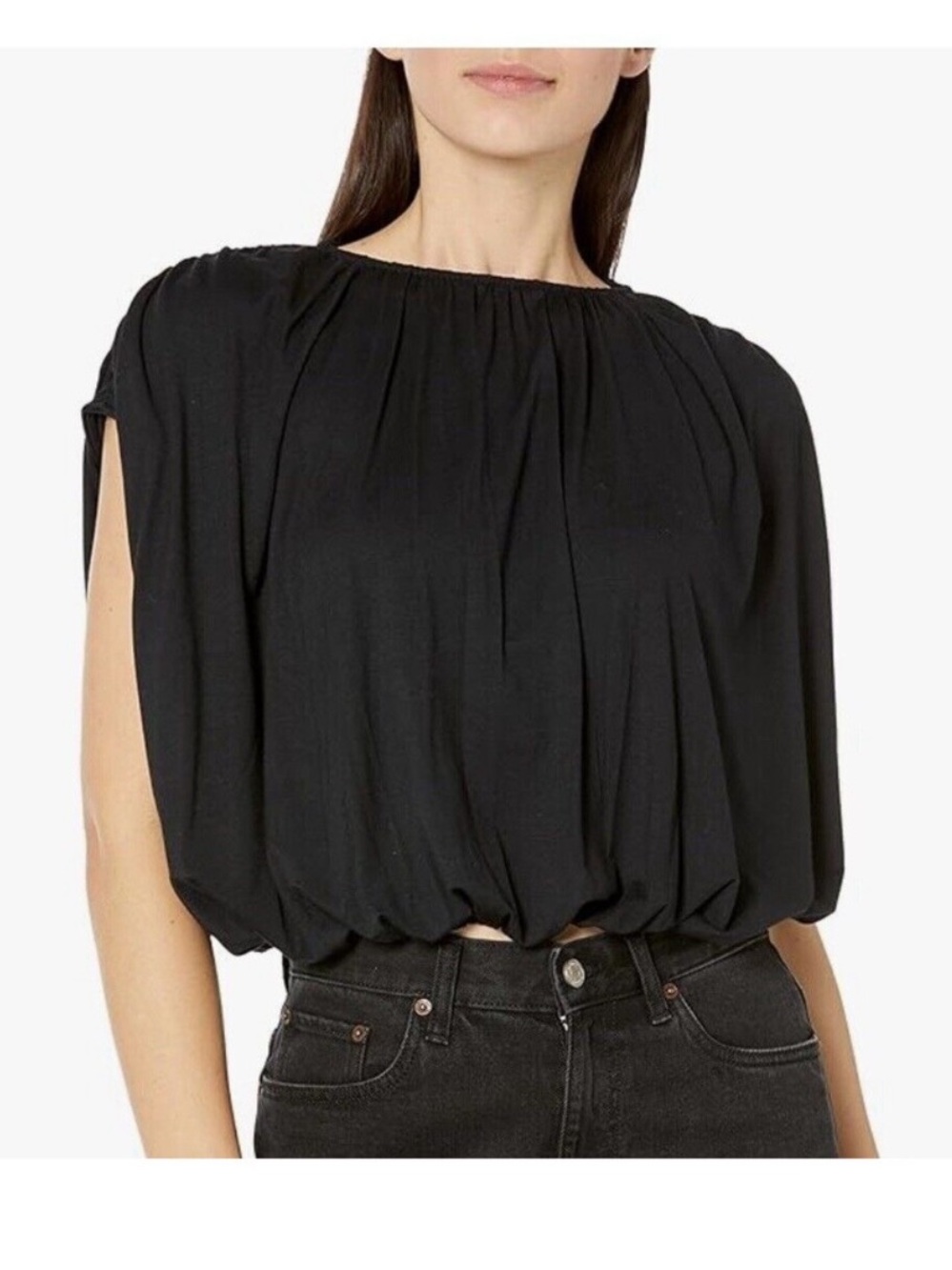 New With Tags Velvet by Graham and Spencer Carmen Gathered Top Sz M